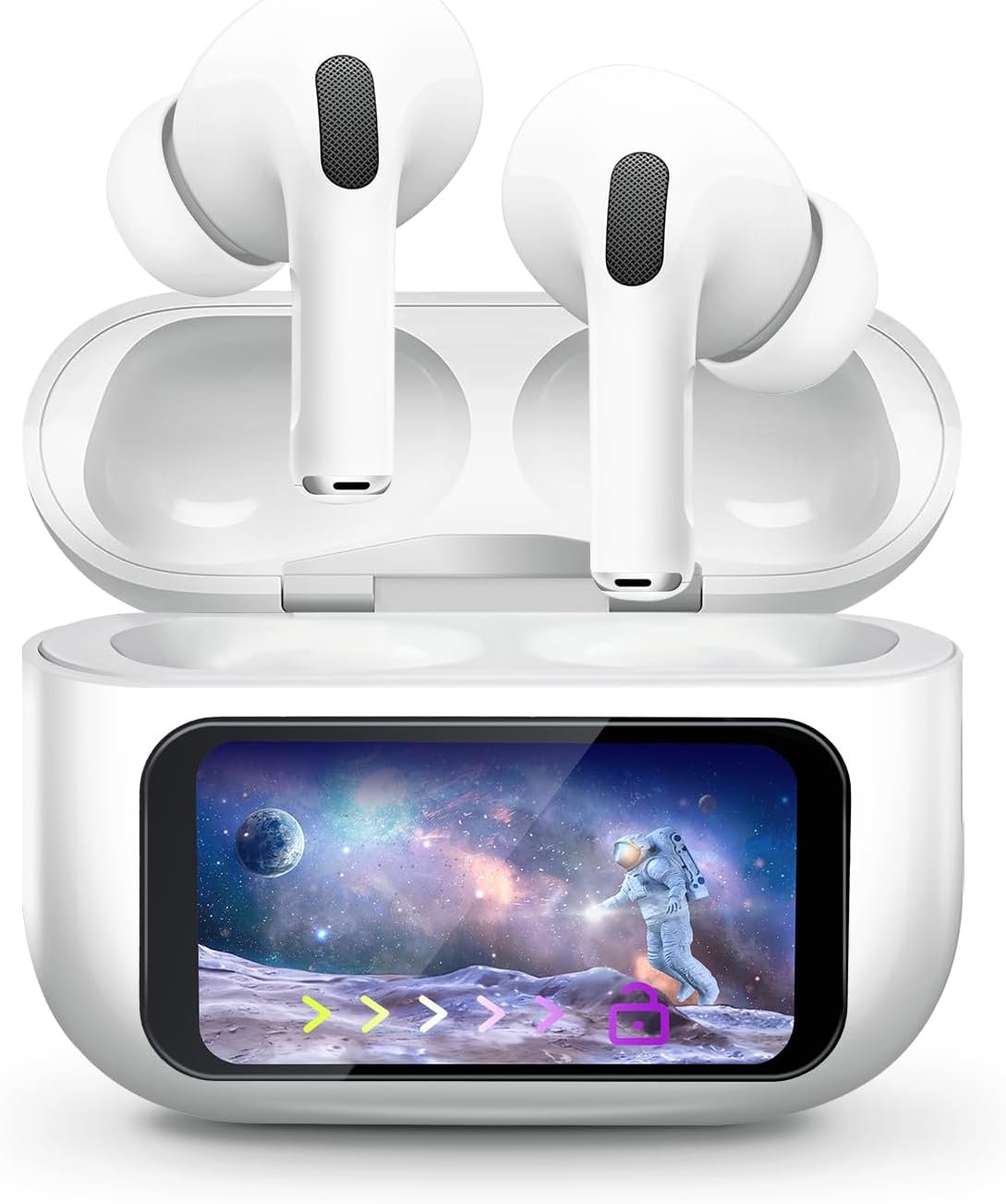 A9 Pro ANC Earbuds Touch Screen Display
