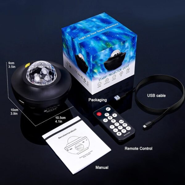 Star Projector Galaxy Light Projector with Bluetooth Speaker