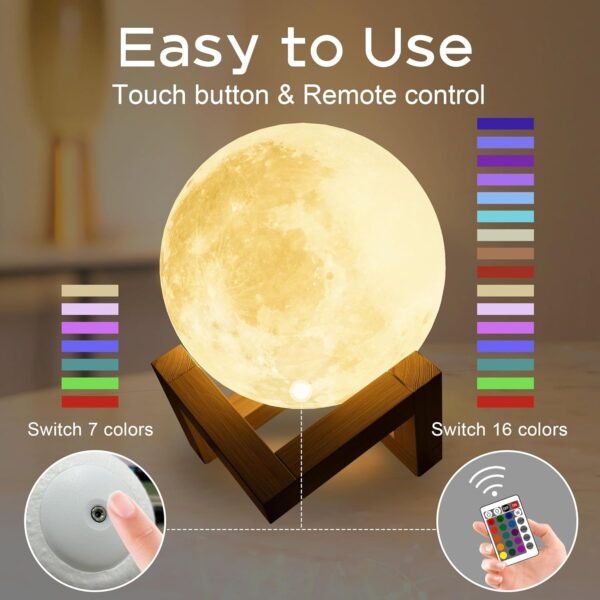 Rechargeable Moon Lamp