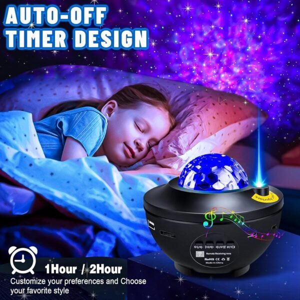 Star Projector Galaxy Light Projector with Bluetooth Speaker