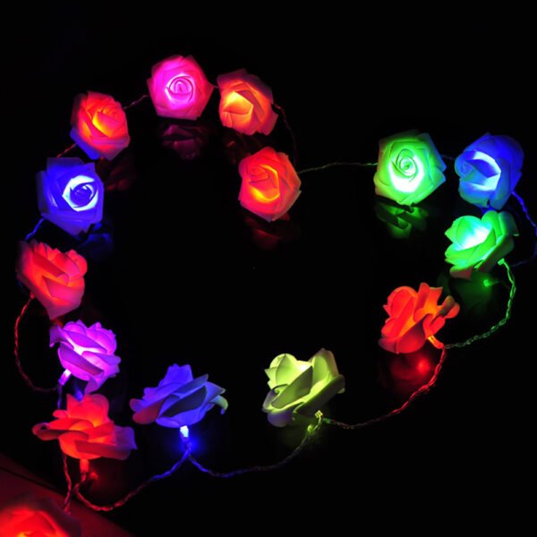 LED String Romantic RGB Rose Flower Lights - Image 4