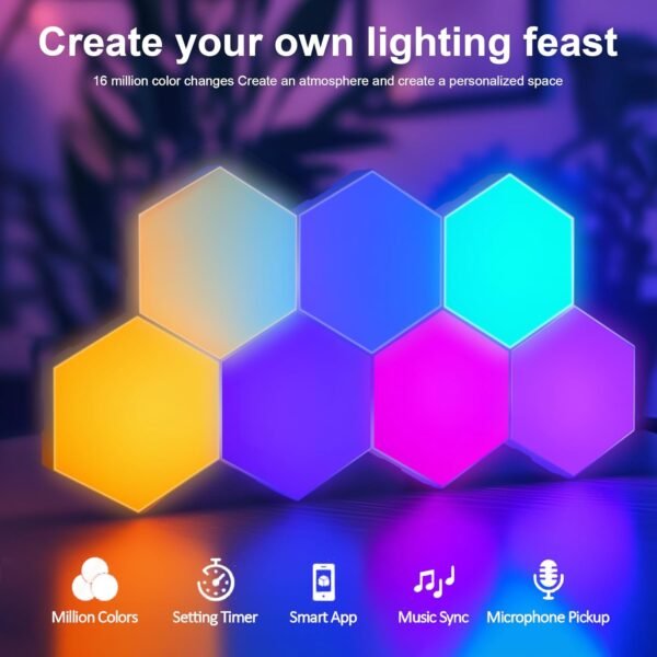 Hexagon Light Panel - 6 Pack