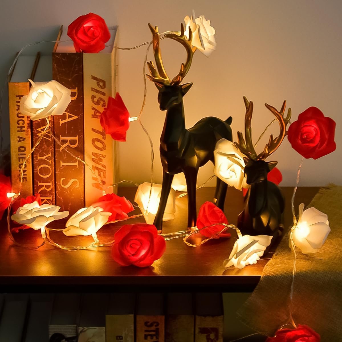Red and White Rose Lights