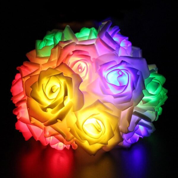 LED String Romantic RGB Rose Flower Lights - Image 5